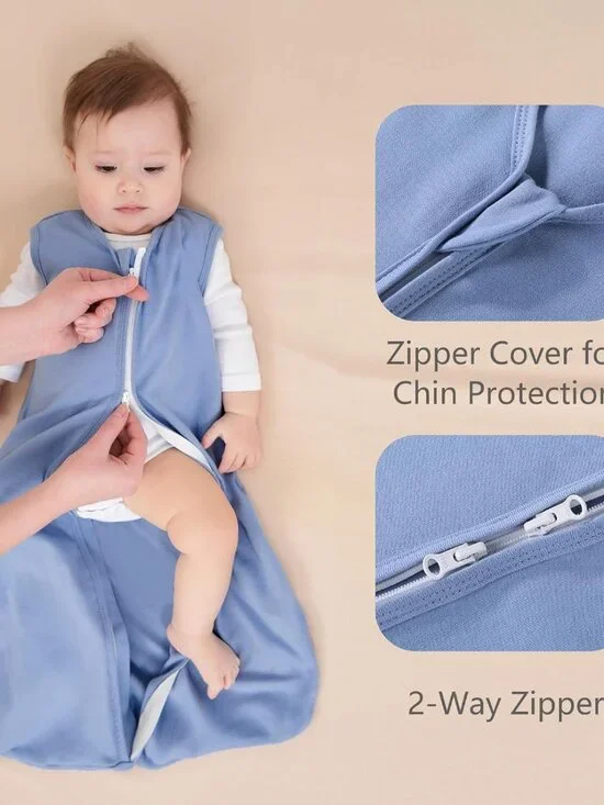 Baby Sleep Sack 6-12 Months, 100% Cotton Sleeping Sack for Newborn and Infant, 3 - Picture 3 of 7